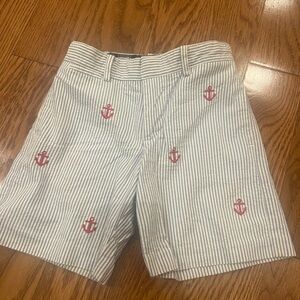Florence Eiseman boys Sailboat seersucker shorts 2T